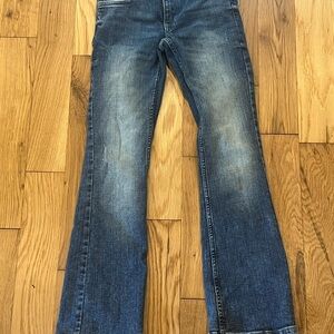 H&M Dark Blue Flare Jeans